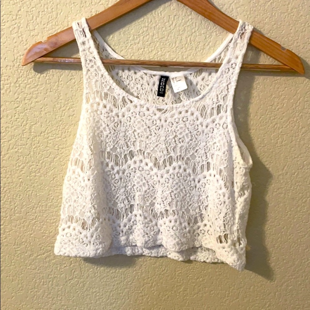 White crop top